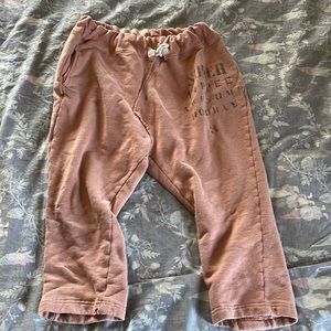 Trico Field Fith Cropped Sweatpants Pink 150